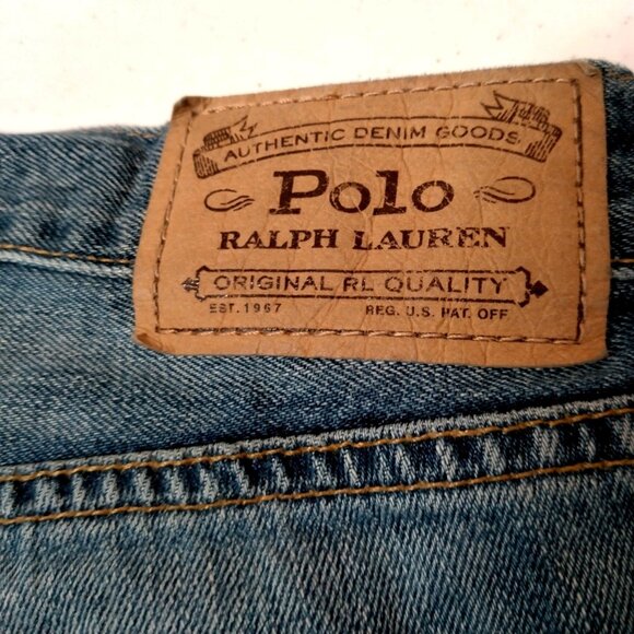 Polo Ralph Lauren Very Boyfriend Jean Shorts Size 25 Denim Patchwork Distressed - Picture 5 of 16